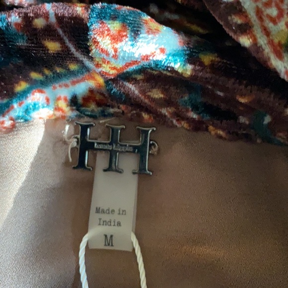 Haute Hippie Sahara Zip Front Beaded Printed Bomber Jacket Velour Paisle… - Picture 6 of 9